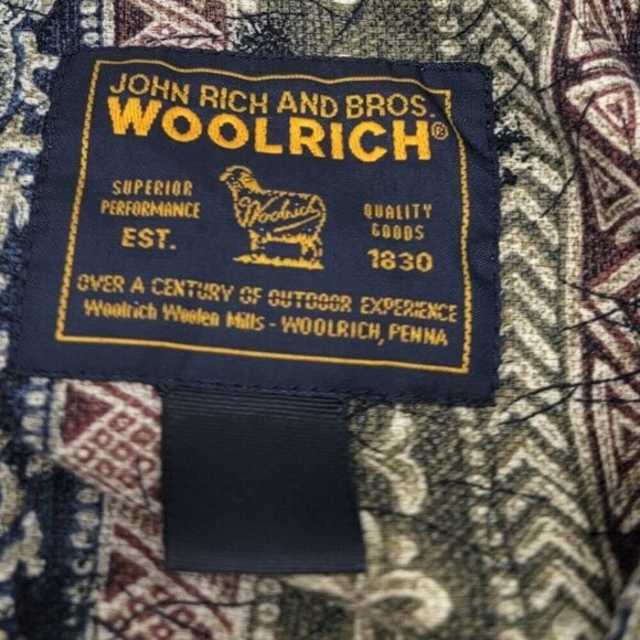 John Rich and Bros Woolrich Shirt Men L Multicolor Cotton Hawaiian Coastal Rare - Picture 5 of 6